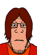 brown_hair buckley cartoon closed_mouth clothes glasses hair king_of_the_hill mega_lo_mart neutral soyjak stubble subvariant:neutralplier tshirt uniform variant:markiplier_soyjak vest white_skin // 1026x1500 // 33.5KB