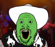 clothes ethan_ralph green_skin hat open_mouth son_of_the_mask soyjak stubble tv_(4chan) variant:ralphjak // 921x800 // 328.5KB