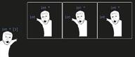 4soyjaks array beard black_background c_(programming_language) coding glasses int_(4chan) open_mouth pointer pointing programming reddit_meme soyjak variant:two_pointing_soyjaks // 1709x719 // 82.8KB