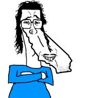 california chin clothes fat mullet sleasy smile smug state variant:mulletjak // 1224x1224 // 15.7KB