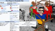 armenia azerbaijan brown_skin christian_cross christianity flag:armenia flag:azerbaijan flag:turkiye green_pants hanging lipstick meta:modified nigger red_shirt rope shadow subvariant:chudjak_front subvariant:muscular_chud turkiye variant:bernd variant:chudjak war wikipedia yellow_sclera yellow_teeth // 976x549 // 558.6KB