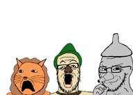 3soyjaks scarecrow subvariant:doctos subvariant:massjak subvariant:massmeowjak subvariant:soyak_(smug) tin_man variant:a24_slowburn_soyjak variant:gapejak variant:soyak wizard_of_oz // 2019x1439 // 88.8KB