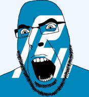 angry flag flag:ishikawa glasses hair ishikawa japan looking_to_the_left open_mouth soyjak stubble teeth thick_eyebrows todofuken transparent_background variant:cobson // 721x789 // 25.2KB