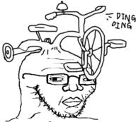 artist:doedoedoe bell bicycle bike ding_ding glasses retard stubble subvariant:spedjak tagging_later variant:soyak wide_nose // 600x541 // 135.0KB