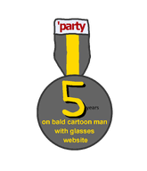 5_years_on_bald_man_with_glasses_website accessory badge nas nas:award nate number soot_colors soyjak_party soyjak_st text // 1400x1630 // 104.0KB