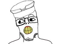 angry beard big_eyes clothes hat mouth teeth variant:markiplier_soyjak variant:vladjak // 3264x2448 // 980.8KB