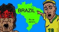 brazil country football green_eyes kuruminha map neymar open_mouth pointing rio_de_janerio south_america soy_parody thumbnail variant:two_pointing_soyjaks welcome_to wow_mao // 1080x597 // 174.9KB