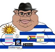 atheism atheistcuck black_hair braniggertinian brown_skin closed_mouth clothes ear fat flag:cunnystan flag:femboy_pride_flag flag:lgbt_pride_flag flag:minor_attracted_person flag:transgender_pride_flag flag:uruguay glasses hair hat incels.is konata_izumi lips looking_at_you looksmax.org mutt otaku subvariant:branigger sun transparent_background uruguay variant:brandon variant:meximutt weeb // 1675x1583 // 422.5KB