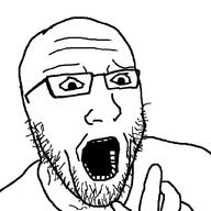 glasses hand open_mouth shocked stubble template variant:flabberjak // 800x800 // 33.0KB