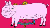 animal closed_mouth country ear fat flag flag:zaporizhzhia_oblast_(ukraine) full_body lips pig pink_skin russia soyjak swine tail text ukraine variant:meximutt zaporizhzhia_oblast // 1780x992 // 222.5KB