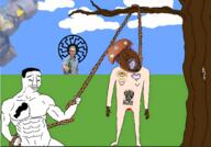 2soyjaks ack black_skin brazil cloud grass hanging holding_object holding_rope lynching map muscular_male neovagina noose sky sonnenrad tattoo tranny tree variant:bernd variant:chudjak variant:gapejak // 1030x720 // 475.4KB