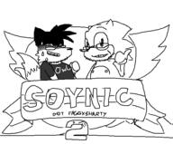 2soyjaks animal arm clothes fox furry glasses hand hedgehog oekaki ominous owo shadow smile snout sonic_(series) sonic_the_hedgehog soyjak stubble subvariant:dr_soystein tail tails_(sonic) thumbs_up tshirt variant:markiplier_soyjak variant:soynic video_game // 556x461 // 30.5KB