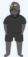choicer_voicer full_body soot soyjak_party standing subvariant:wholesome_soyjak transparent_background variant:gapejak // 500x1000 // 26.4KB