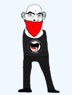 antifa bandana black_pants black_shirt clothes ear full_body liberal mask shoe subvariant:blobson subvariant:cobson_slim subvariant:leanson variant:cobson white_skin // 1625x2128 // 73.2KB