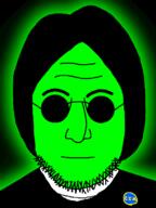 badge black_shirt glasses glowie glowing green_skin nose stubble variant:lennonjak // 600x800 // 40.9KB