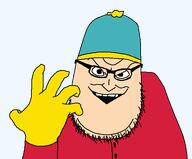 arm black_eyes black_glasses blue_hat cartoon clothes eric_cartman evil eyes fat full_head glasses grin hand hat head mouth nose open_mouth red_shirt smile south_park stubble syndrome_(the_incredibles) teeth the_incredibles transparent_background variant:syndromejak villainous white_skin white_teeth // 538x446 // 7.3KB