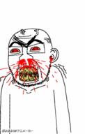 FeralRants angry animated artist:Keys blood bloodshot_eyes clenched_teeth cracked_teeth ear ext=gif eyebrows glasses poyopoyo rantsona red_eyes soyjak stubble subvariant:FeralRants subvariant:feralrage variant:feraljak vein yellow_teeth // 255x400 // 650.8KB