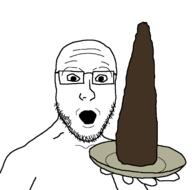 arm bbc food glasses hand holding_object holding_plate open_mouth plate soyjak stubble variant:platejak // 1366x1350 // 30.3KB