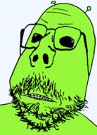 alien antenna black_eyes distorted glasses green_skin series:alienjaks stubble subvariant:scholar variant:gapejak // 992x1382 // 57.4KB