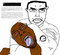 artificial_intelligence choke_hold dark_skin elon_musk grok meta:ai_generated variant:chudjak x xai // 1996x1844 // 186.0KB