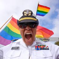 amerimutt badge beaner brown_skin faggot flag:lgbt_pride_flag gettyimages_watermark irl meta:nas military military_uniform open_mouth stock_image stock_image_watermark united_states watermark // 1023x1023 // 126.6KB