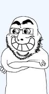 bean_mouth calarts cobsontalks crossed_arms eyebrow_raise looking_to_the_left smile subvariant:cobsontalks variant:cobson // 475x900 // 15.3KB