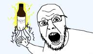 hand holding_soylent lightning meta:not_a_fucking_duplicate open_mouth soy soyjak soylent soylent_bottle transparent_background variant:yurjak vectorized // 768x442 // 72.2KB