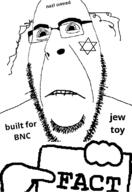 fact hair holding_object holding_sign israel jewish_star jews judaism soyjak stubble text variant:cobson // 775x1127 // 170.6KB