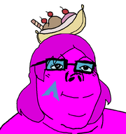 admin arch_linux banana_split_ice_cream female magenta_skin pink_skin purple_skin quote quote_(user) quote_admin smile subvariant:soprina variant:tony_soprano_soyjak // 750x800 // 18.4KB