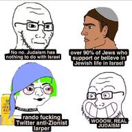 art_hoe chad judaism variant:soyak wojak // 1080x1080 // 91.1KB