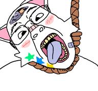 ack antimatter antimatter_that_will_obliterate_the_'ru band-aid blush colorful cross_eyed deserved embedded_'q epi faggot fetish_mining furfag gem glasses gooner hair hanging open_mouth poopson poopson_that_destroyed_the_ru rent_free rope satanic smirk soyjak star_(symbol) suicide teeth template tongue tongue_out troonslop variant:bernd white yellow_teeth zillyjak // 768x719 // 57.1KB