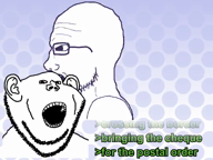 animated ear glasses greentext multiple_soyjaks music singing spinning stubble text variant:impish_soyak_ears variant:soyak video // 512x384, 14.3s // 2.5MB