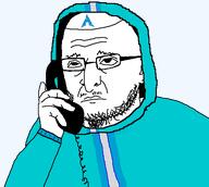 arch_linux arm call closed_mouth clothes ear gempass glasses hand hat hohol hoodie judaism kike kippah phone shut_it_down soyjak stubble ukraine variant:unknown // 556x499 // 13.5KB