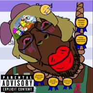 album_cover big_lips black_skin bloodshot_eyes hanging jassy jassycuck map_(pedophile) meta:ai_generated music pedophile rap rent_free series:esl_pedo_league subvariant:chudplier subvariant:soylita trend:slopjak variant:bernd variant:gapejak video 😭 // 1080x1080, 99.3s // 6.2MB