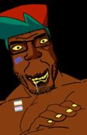 beard buff clothes discord distorted drool flag:minor_attracted_person flag:transgender_pride_flag fnf_pedo friday_night_funkin' hat muscles open_mouth series:esl_pedo_league shadow soyjak stubble subvariant:chudplier subvariant:hulkjak variant:chudjak variant:markiplier_soyjak yellow_nails yellow_sclera yellow_teeth // 774x1213 // 245.0KB