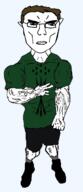 brown_hair chud circassian closed_mouth flag glasses muscles transparent_background vein // 549x1268 // 35.1KB