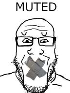 duct_tape glasses muted sad soyjak stubble text variant:markiplier_soyjak worried // 600x800 // 75.1KB