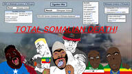 2022 al-qaeda al-shabaab arm beard black_lives_matter black_skin blood bloodshot_eyes blue_eyes brown_eyes brown_skin chainsaw choke_hold christian_cross christian_ity christianity chud countrywar ethiopia ethiopian ethiopian_invasion_of_somalia ethiopian_tawahedo_orthodox_church flag flag:ethiopia flag:somaliland friendship glasses hand happy holding_chainsaw holding_object horn_of_africa irl_background isis islam islamic_state lion lion_of_judah looking_at_you multiple_soyjaks nigger_nationalism no_more_brother_wars ogaden ogaden_war red_eyes smile somaliland soyjak star stinky strangling stubble subvariant:chainsaw_bernd subvariant:chudjak_front swastika tattoo the_weak_should_fear_the_strong tongue total_somalidentian_death trend:aryan tsd variant:bernd variant:chudjak variant:cobson variant:feraljak wikipedia yellow_hair yellow_teeth // 1920x1080 // 518.6KB