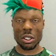 animated boyfriend_(friday_night_funkin') brown_skin cap clothes cracker discord esl fnf_pedo friday_night_funkin' green_hair hat irl jakparty_soy meta:ai_generated nigger o_algo obsessed pedophile stubble subvariant:chudplier variant:chudjak variant:markiplier_soyjak venezuela video // 320x320, 12.3s // 420.5KB