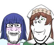 2soyjaks anime are_you_soying_what_im_soying blush furude_rika higurashi rozen_maiden subvariant:wholesome_soyjak suiseiseki variant:gapejak variant:markiplier_soyjak // 1200x1000 // 524.6KB