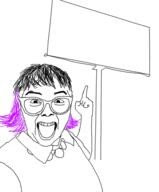 holding_book holding_object irl irl_background open_mouth pointing_finger soyjak subvariant:female_abortion_lover variant:abortion_lover white_skin // 794x960 // 179.6KB