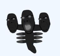 3soyjaks angry black_skin closed_mouth glasses minecraft no_eyes open_mouth skeleton soyjak stubble variant:cobson video_game wither // 1400x1300 // 168.3KB