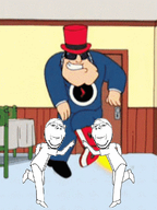 2soyjaks american_dad bald cartoon clock clothes dance full_body glasses looking_at_you series:TIME_TO_KICK_IT! smile stubble subvariant:wholesome_soyjak time_to_kick_it top_hat variant:gapejak white_skin // 400x533 // 2.2MB
