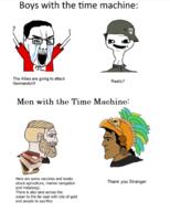 aztec brainlet chad crying drool germany glasses hair nazism nordic_chad south_america soyjak swastika variant:chudjak world_war_2 // 1080x1346 // 666.2KB