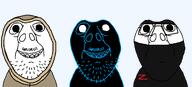 3soyjaks antiswarthy_(namefag) b_b_ghast_(namefag) bald black_skin closed_mouth eskimo islam looking_at_you meta:i_regret_making_this meta:namefags mustache redraw smile soyjak stubble subvariant:brunetto transparent_background unslopjakked variant:bernd warrior-z_(user) white_skin // 1288x586 // 37.5KB