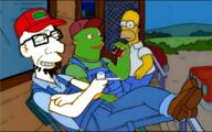 amphibian chuck clothes e-i-e-i-(annoyed edit farmer frog glasses green_skin grunt) hat homer_simpson nas:pepe nas:sneed overalls pepe pepe_the_frog sneed sneed's_feed_and_seed stubble the_simpsons tomaco variant:soyak white_skin // 1721x1080 // 1.5MB