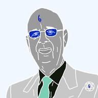 admin_6 badge bald clothes ear eyebrows glasses grey_skin klaus_schwab lips looking_at_you mouth_closed necktie no_stubble nose star_of_david suit tinted_glasses transparent_background variant:schwabjak wrinkles // 447x447 // 17.5KB