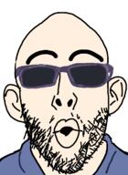 clothes ear glasses i_want_hug_that_gator jacket open_mouth stubble sunglasses variant:nojak white_skin // 875x1200 // 70.8KB