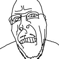 angry glasses merge mustache series:fusionjaks soyjak stubble variant:cobson variant:sidjak // 721x720 // 58.9KB