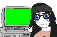 clothes concerned female glasses hair looking_at_you monitor sad template variant:soytan // 843x559 // 16.3KB